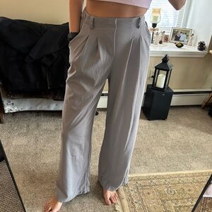 Halara | Size S | High-Waist Wide-Leg Trousers in Gray